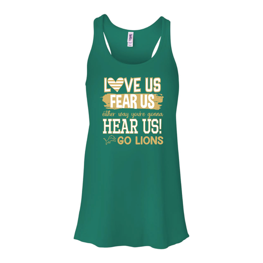 Love Us, Fear Us Cheer Women's Flowy Tank Top