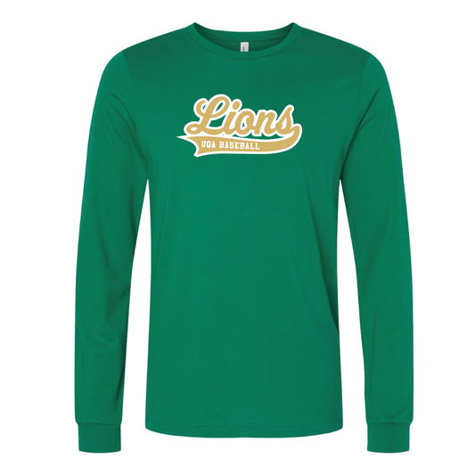 Retro Script Baseball Long Sleeve T-Shirt